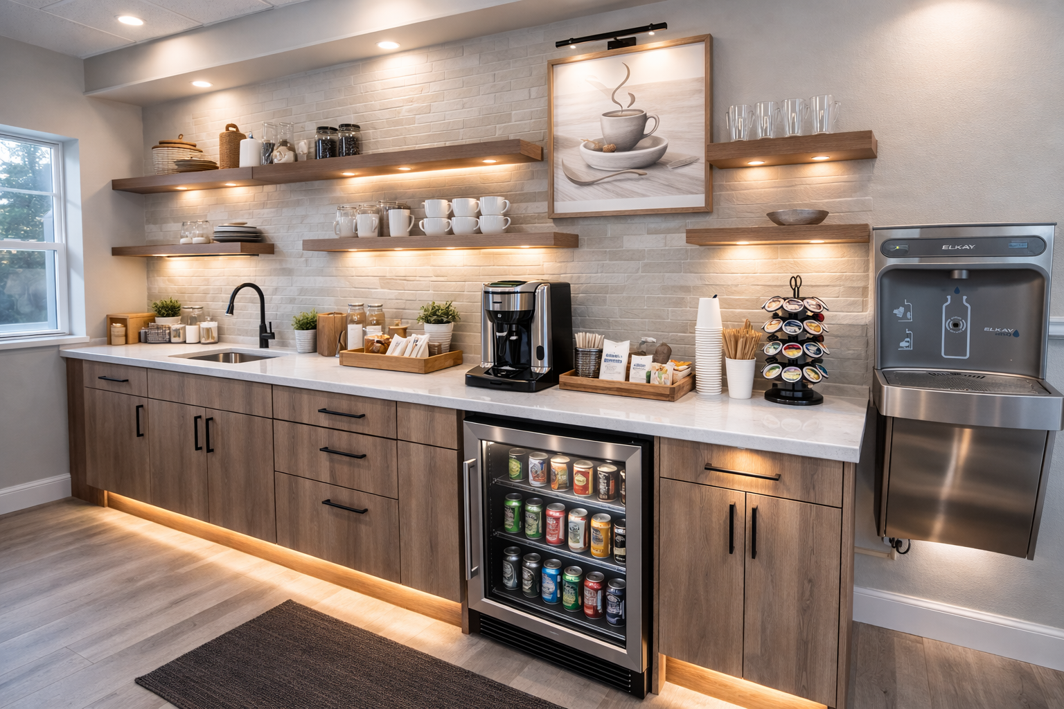 Artist Rendering of Reimagined Coffee Station