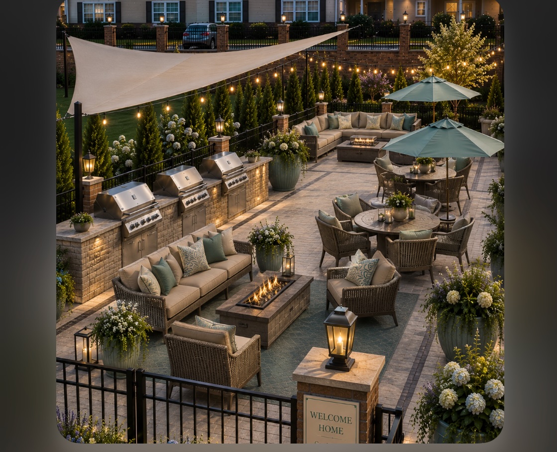Artist Rendering of Reimagined Patio